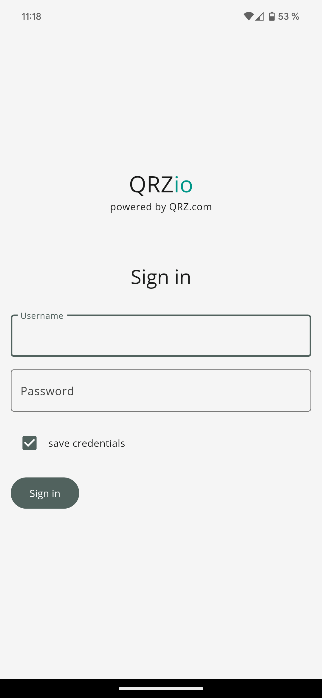 Qrzio login